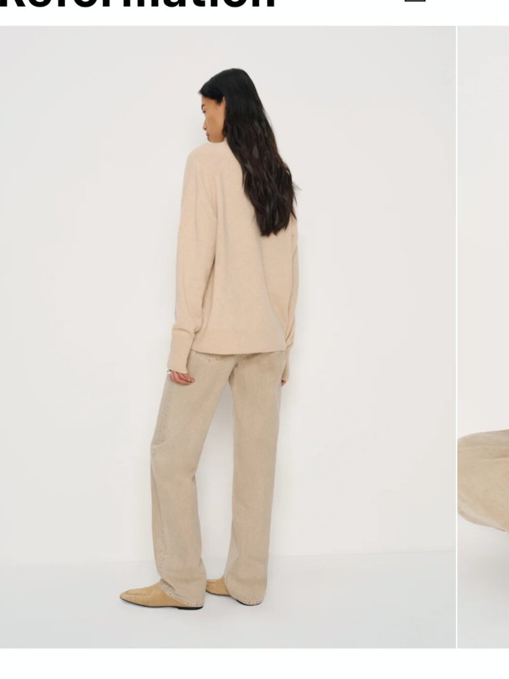 Reformation cashmere turtleneck sweater NWT - Picture 4 of 6